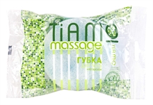 Губка для тела TIAMO Massage "Круг" поролон+массаж