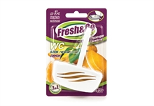 WC освежитель Fresh&Go, лимонный, 40г, блистер